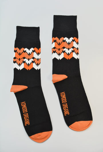 KOMODO<p>dhaka black organic cotton<p>crew socks