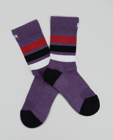 Peper Harow<p>organic sport<p>cotton crew socks<p>mauve