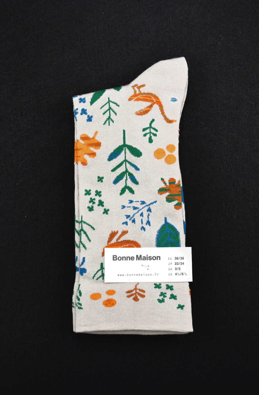 Bonne Maison<p>seedling<p>crew cotton socks