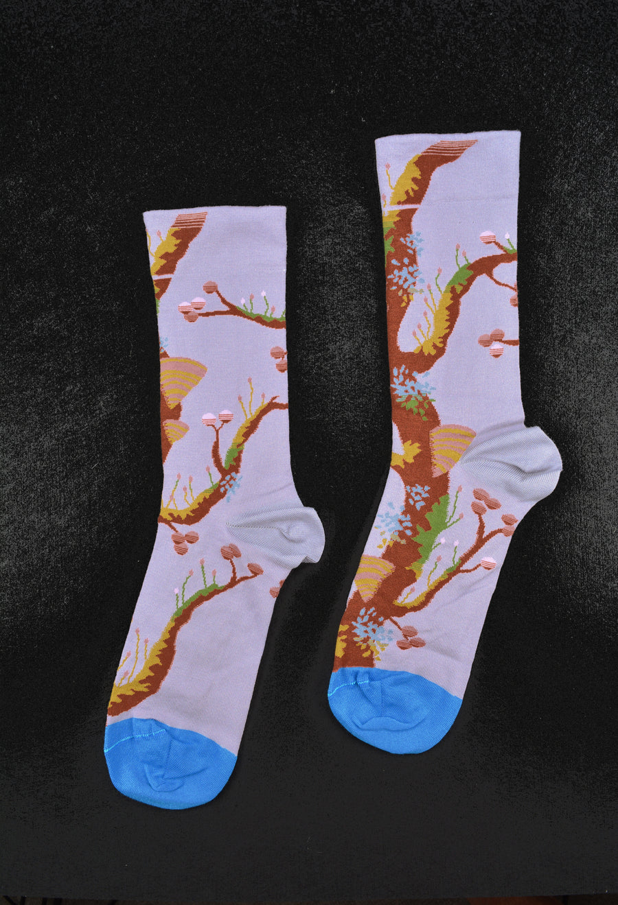Bonne Maison<p>tree<p>crew cotton socks