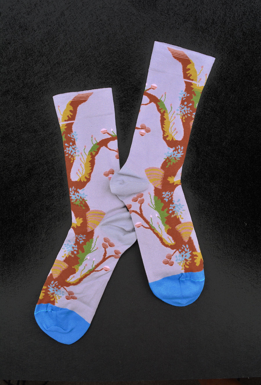 Bonne Maison<p>tree<p>crew cotton socks