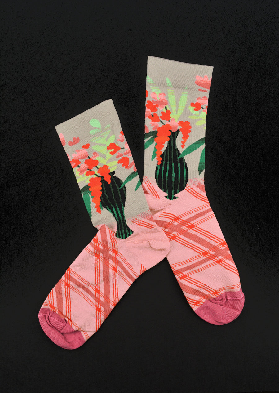 Bonne Maison<p>vase<p>crew cotton socks