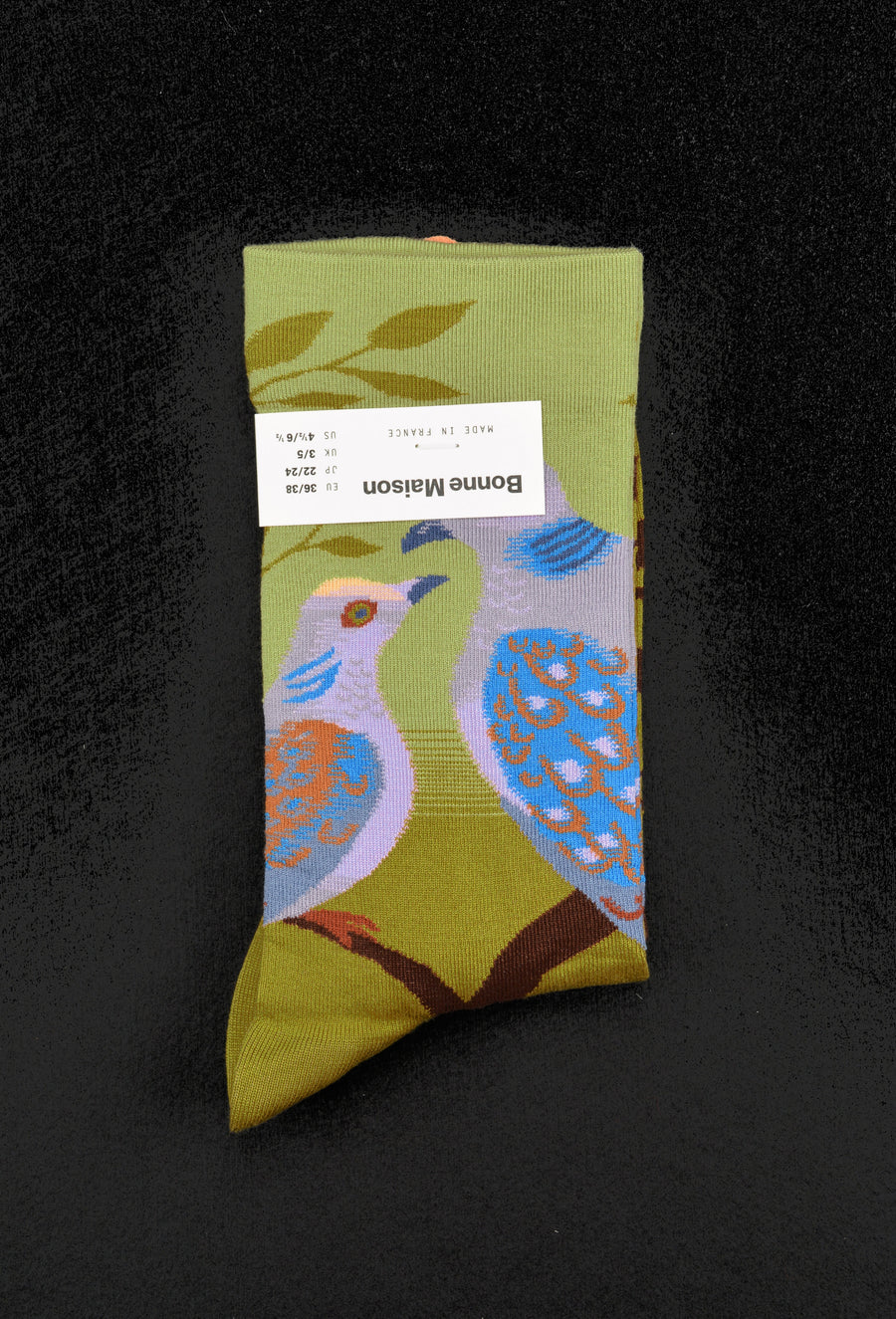 Bonne Maison<p>turtle doves<p>crew cotton socks