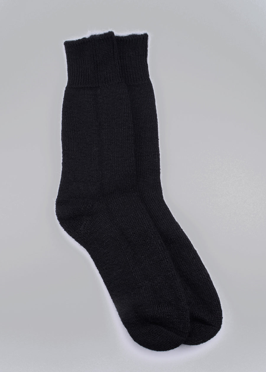 Mary Queen of Socks <p> Derbyshire walking<p>thick cosy mohair<p> black