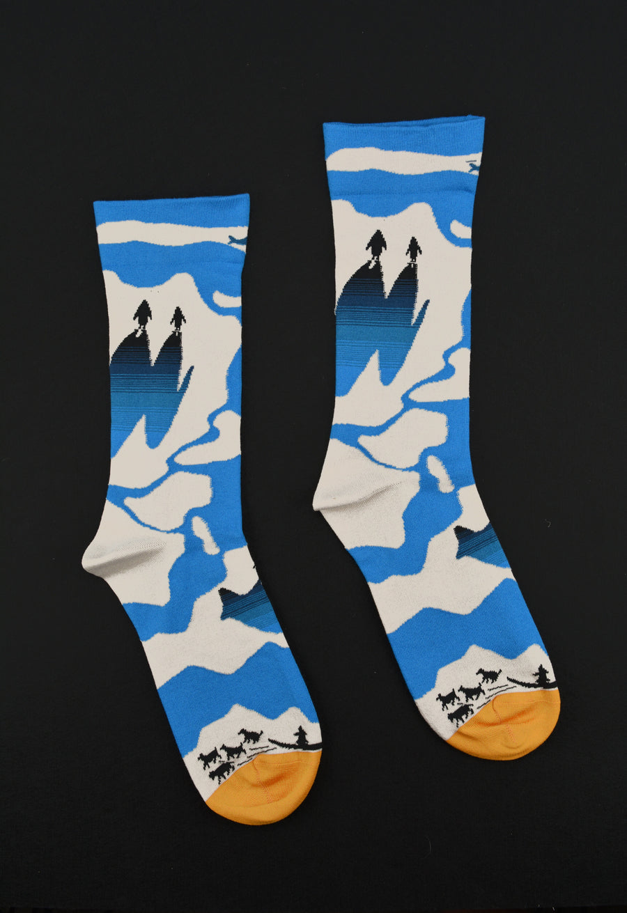 Bonne Maison<p>sea ice<p>crew cotton socks