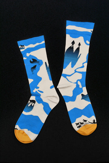 Bonne Maison<p>sea ice<p>crew cotton socks