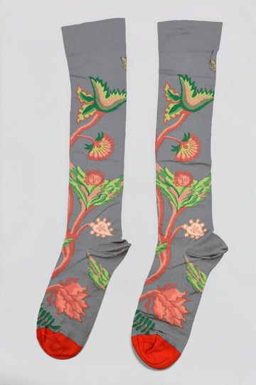 Bonne Maison<p>indian pepper<p>knee high cotton socks