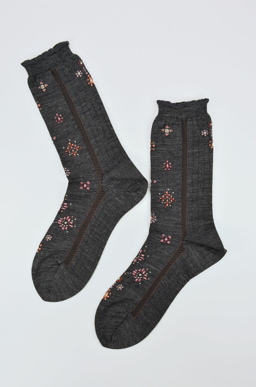 Antipast<p>like a jewelry<p>wool crew sock<p>charcoal