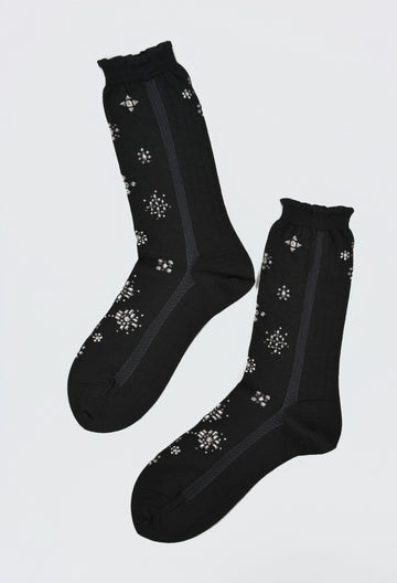 Antipast<p>like a jewelry<p>wool crew sock<p>black