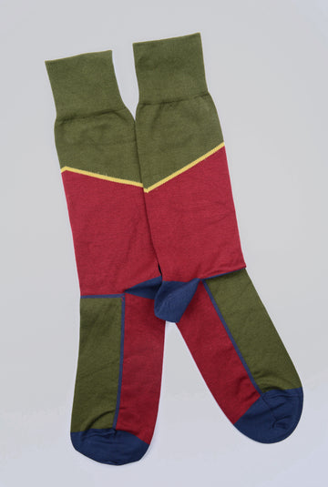 Peper Harow<p>hilltop<p>men's cotton crew socks<p>juniper