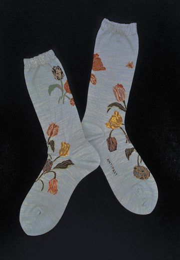 Antipast<p>bouquet tulip<p>wool crew sock<p>grey