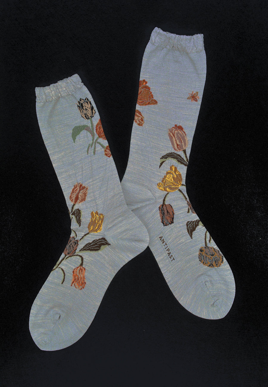 Antipast<p>bouquet tulip<p>wool crew sock<p>grey