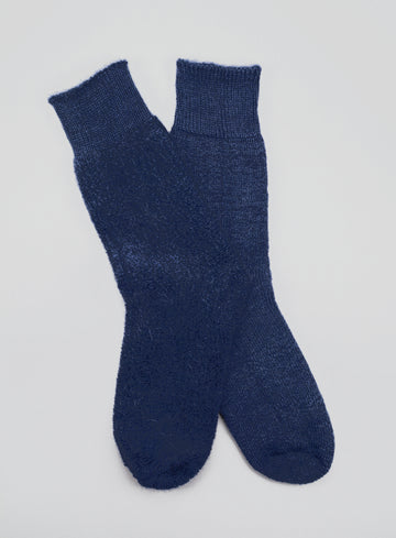 Mary Queen of Socks<p> Derbyshire walking<p> thick cosy mohair<p>blue/navy
