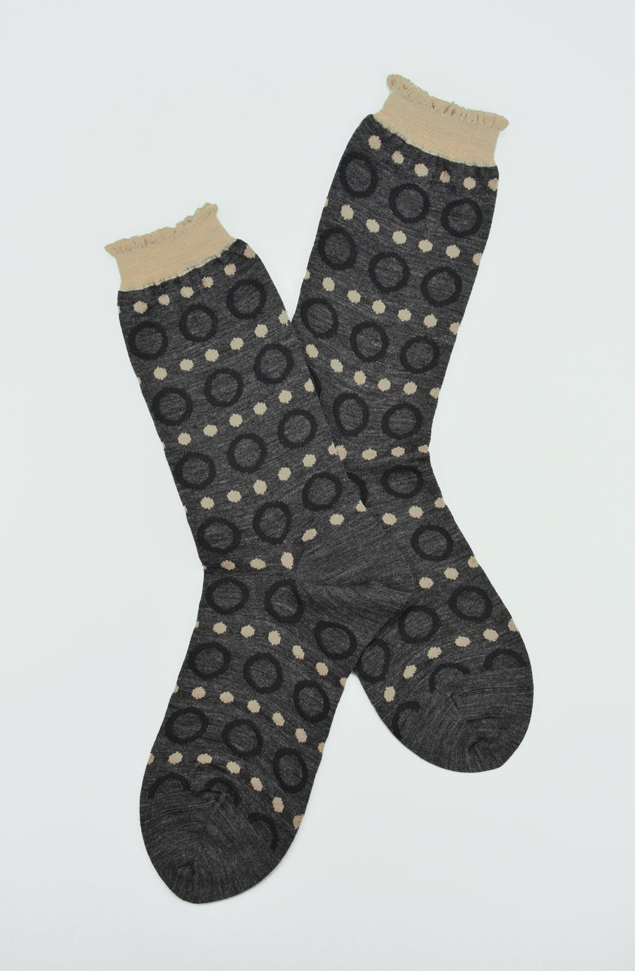 Antipast<p>ring ring<p>wool crew sock<p>charcoal