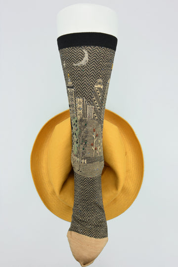 Antipast<p>cityscape<p>wool crew sock<p>beige