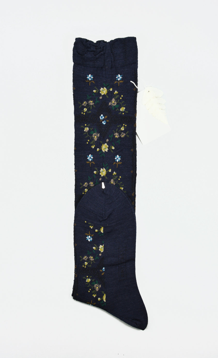 Antipast<p>rose wall<p>wool knee high sock<p>navy