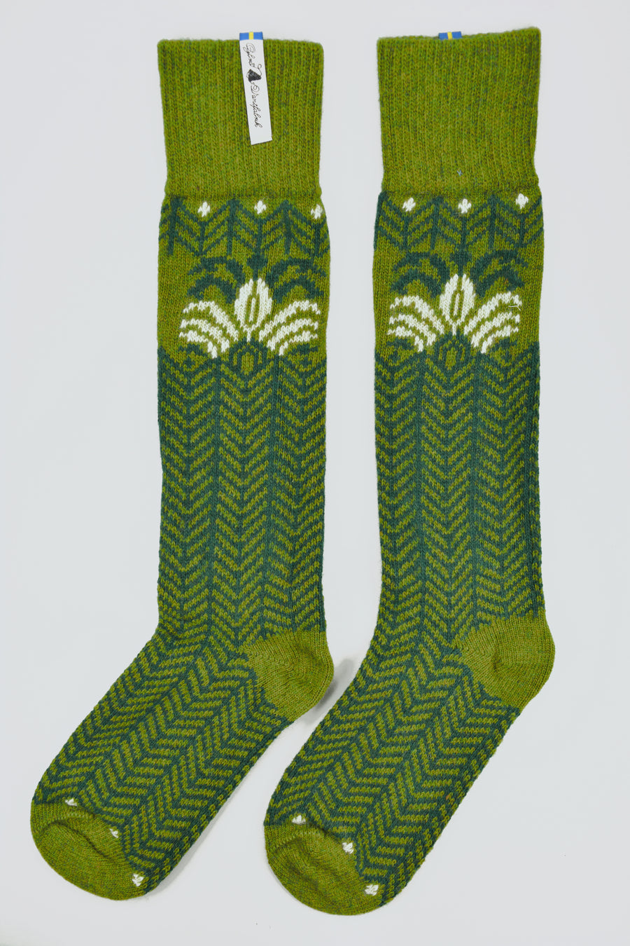 Ojbro<p>fager inez<p>wool long sock<p>green