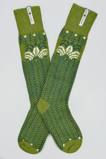 Ojbro<p>fager inez<p>wool long sock<p>green