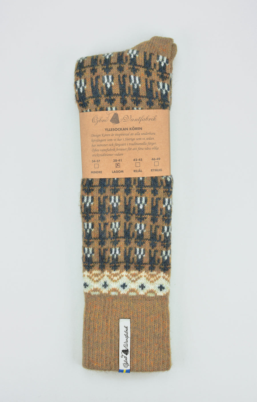 Ojbro<p>koren katarina<p>wool long sock<p>mustard