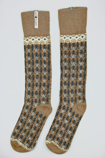 Ojbro<p>koren katarina<p>wool long sock<p>mustard