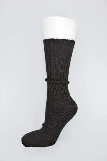 Mary Queen of Socks<p>Sussex loose top<p>mohair crew socks<p>black