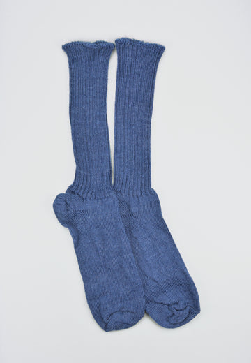 Mary Queen of Socks<p>Sussex loose top<p>mohair crew socks<p>dark blue