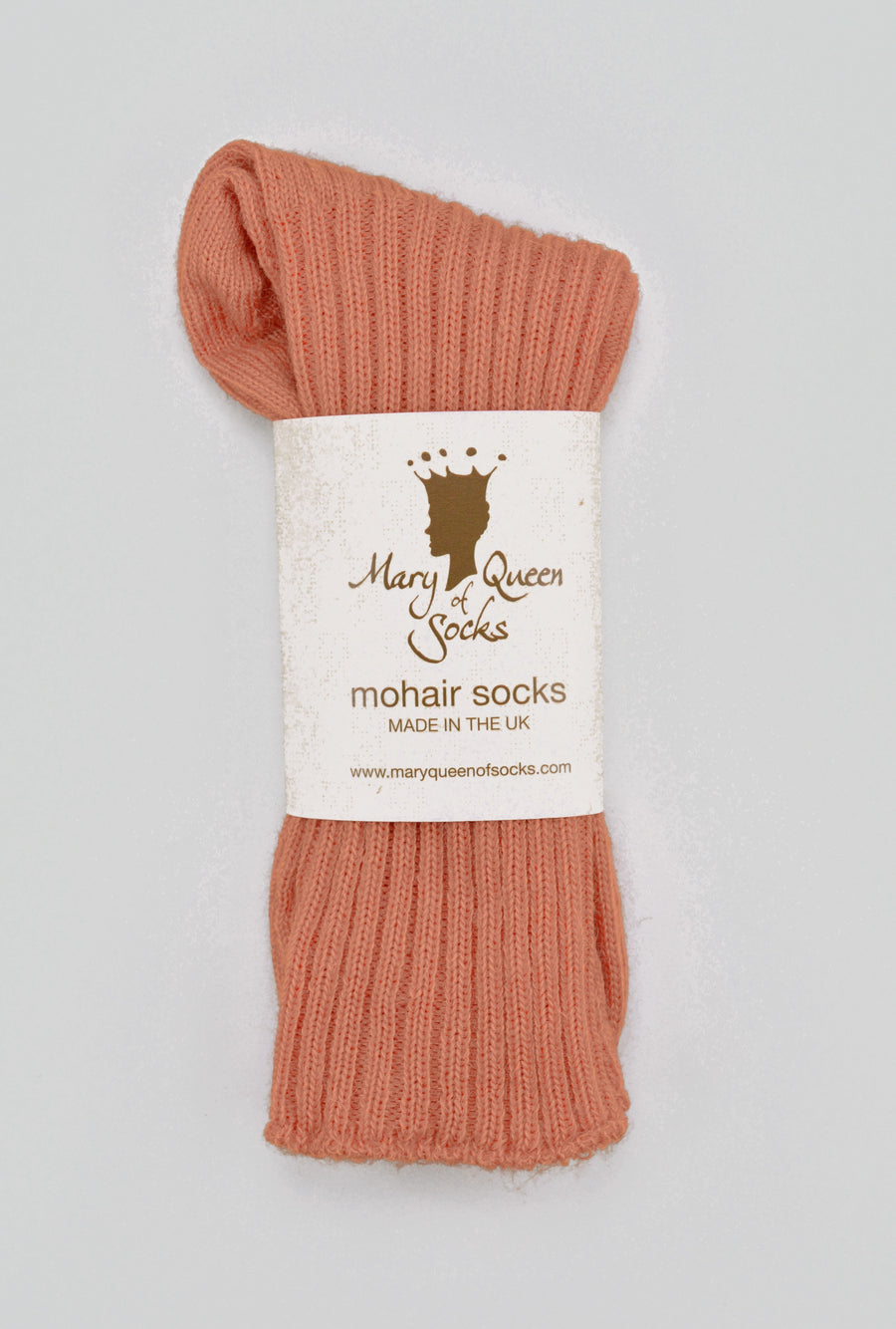 Mary Queen of Socks<p>Sussex loose top<p>mohair crew socks<p>orange