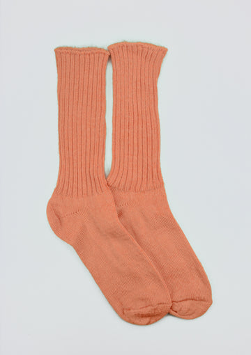 Mary Queen of Socks<p>Sussex loose top<p>mohair crew socks<p>orange