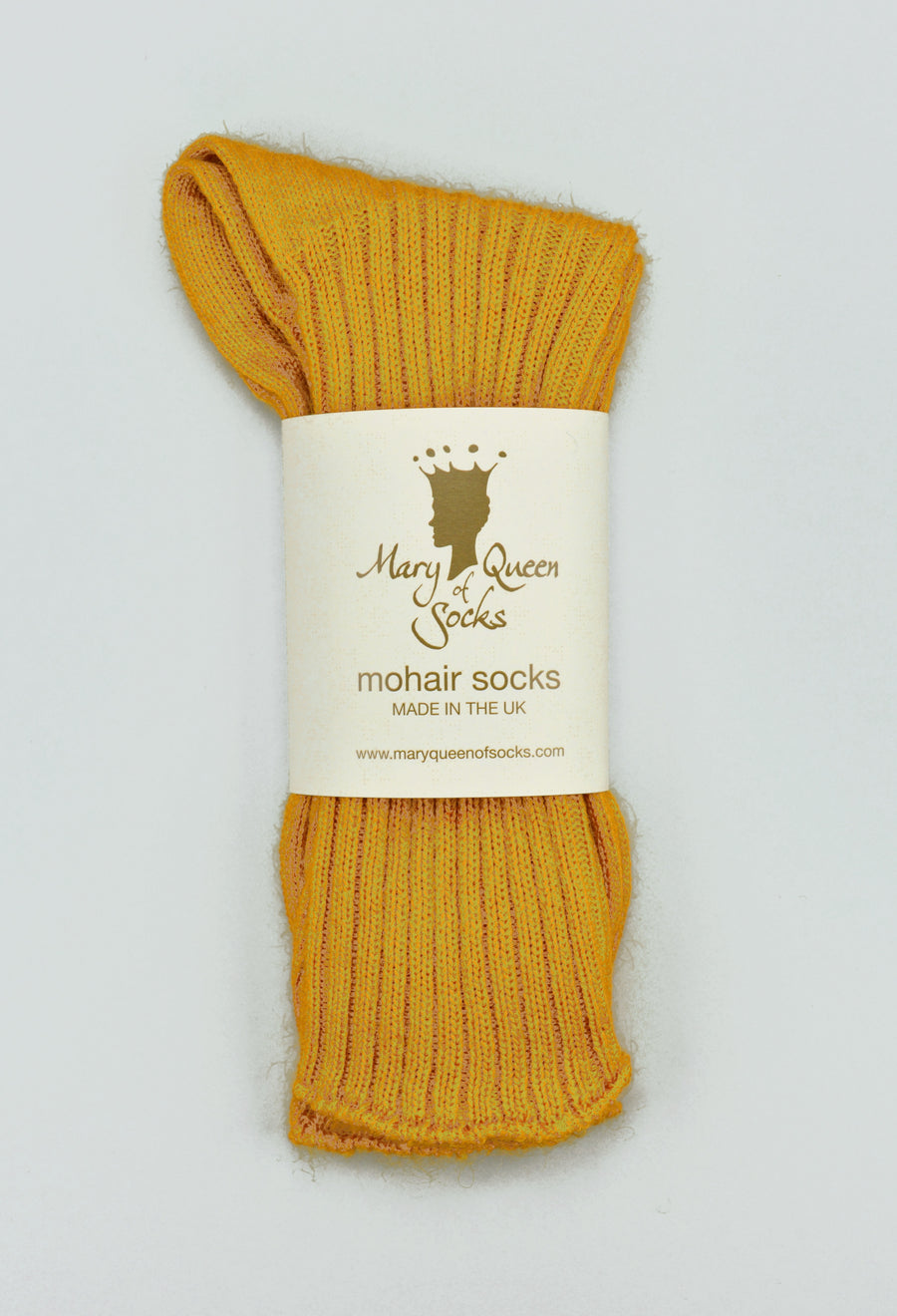 Mary Queen of Socks<p>Sussex loose top<p>mohair crew socks<p>mustard