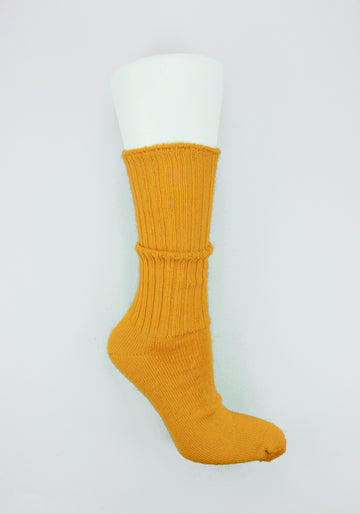Mary Queen of Socks<p>Sussex loose top<p>mohair crew socks<p>mustard