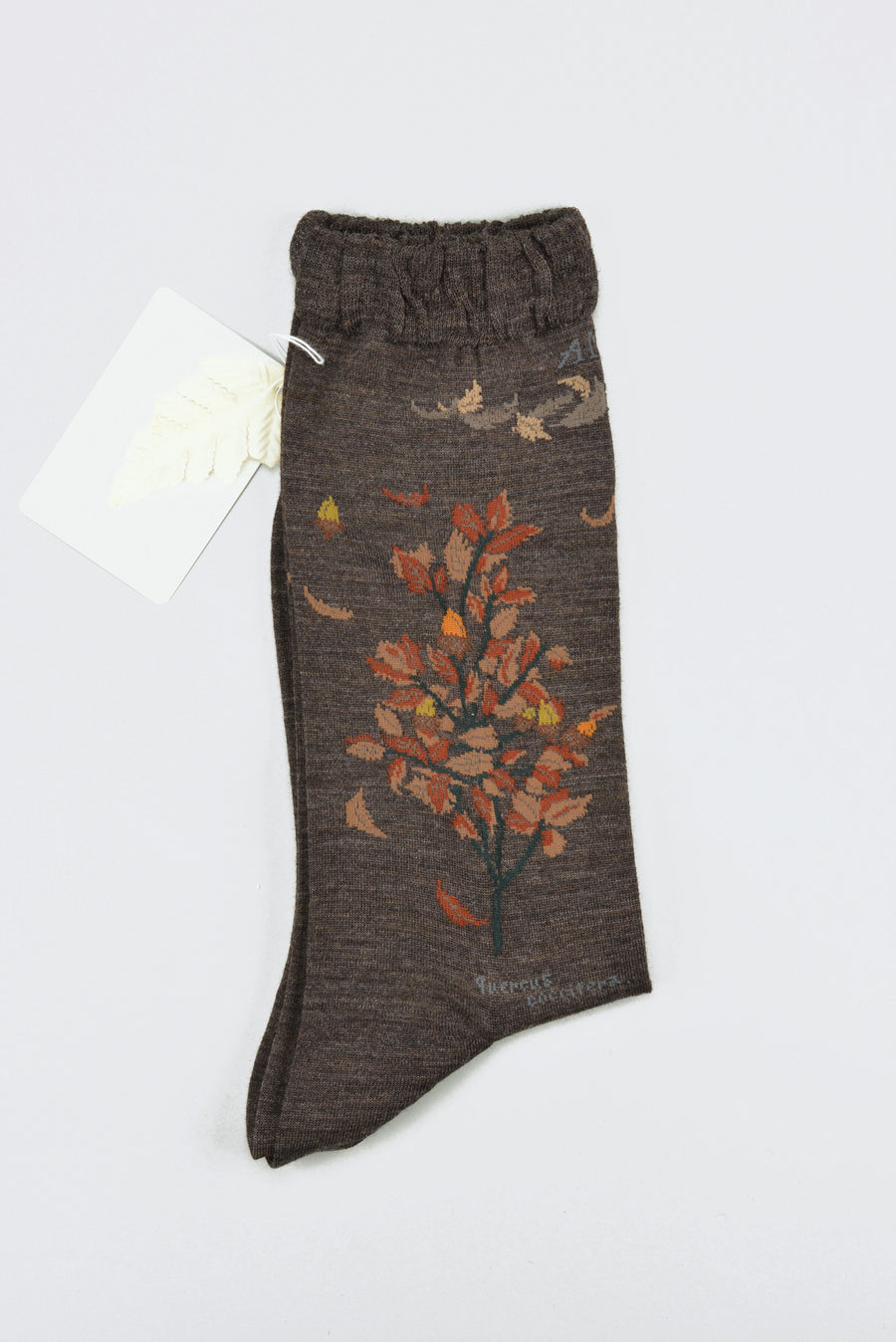 Antipast<p>wind and acorn tree<p>wool crew sock<p>dark brown