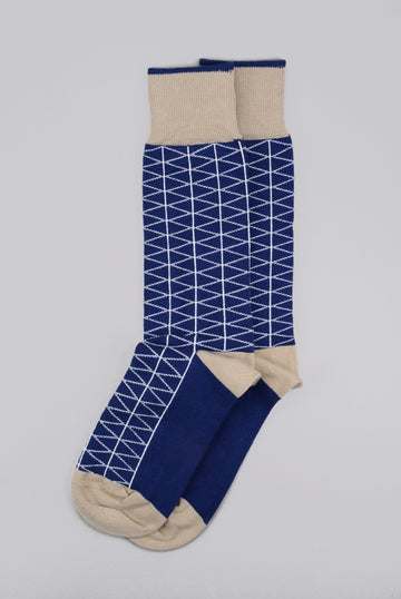 Peper Harow<p>tritile<p>men's cotton crew socks<p>royal blue