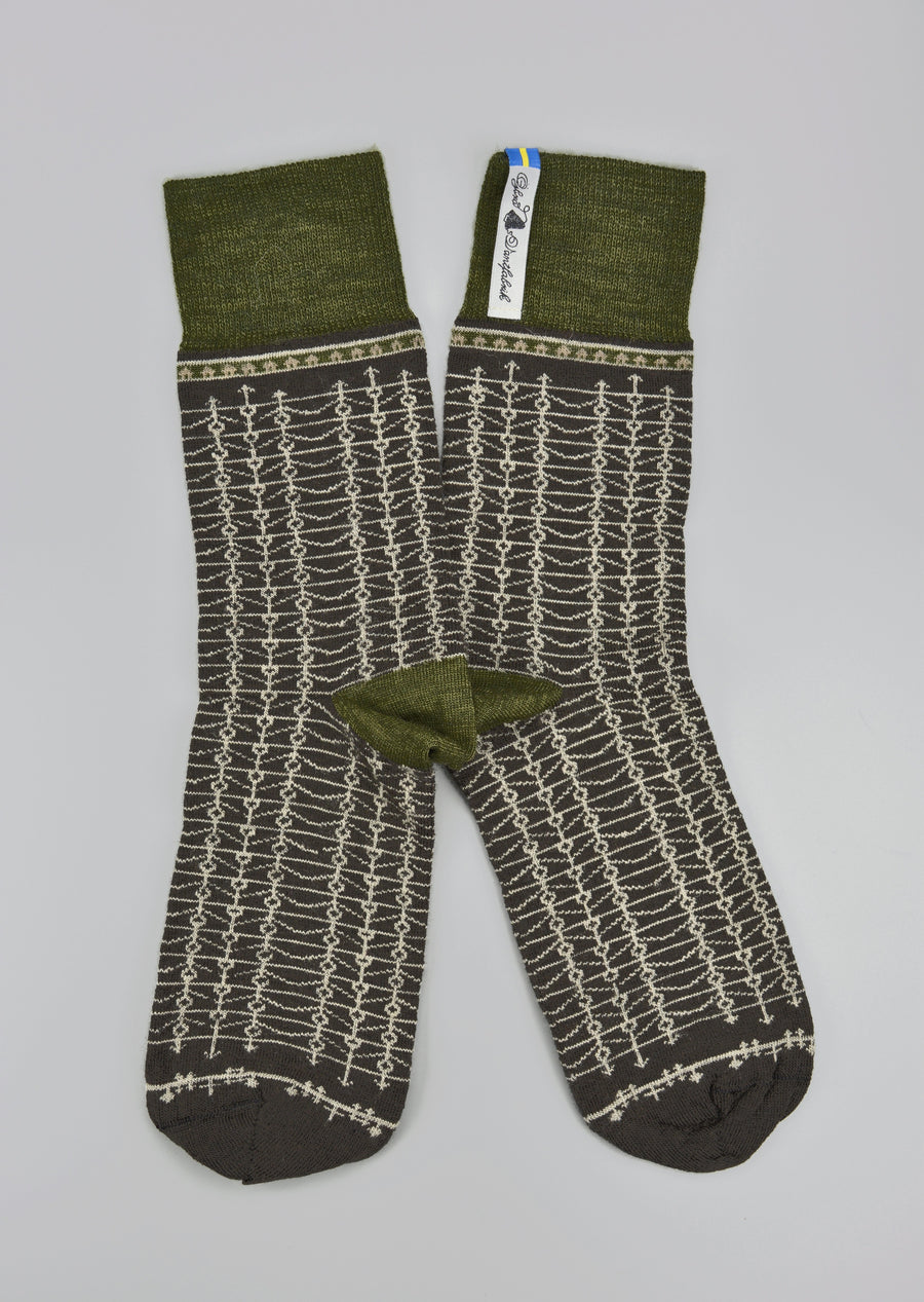 Ojbro<p>eksharad sot<p>merino crew sock<p>grey