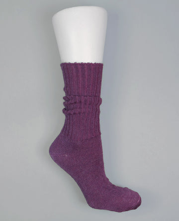 Mary Queen of Socks<p>Sussex loose top<p>mohair crew socks<p>thistle