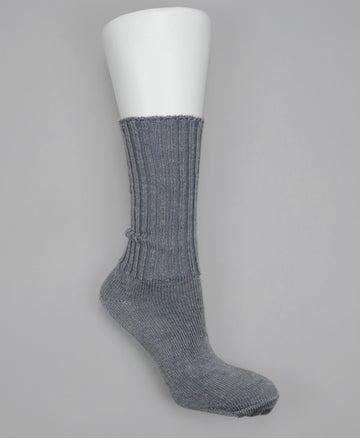 Mary Queen of Socks<p>Sussex loose top<p>mohair crew socks<p>grey